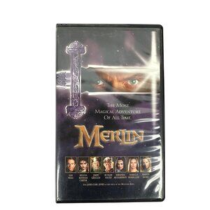 Merlin VHS 1998 Hallmark Home Fantasy Sam Neill Helena Bonham Carter